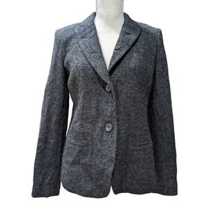 Vince Women's Wool Two Button Blazer Grey Size 8